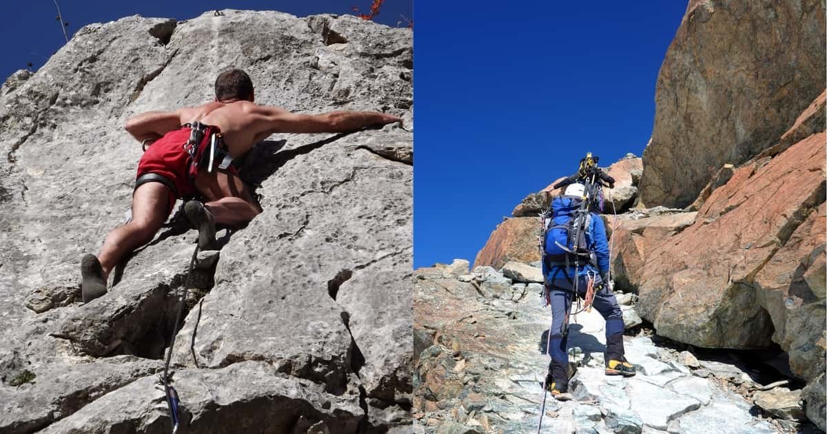 Différences entre escalade et alpinisme